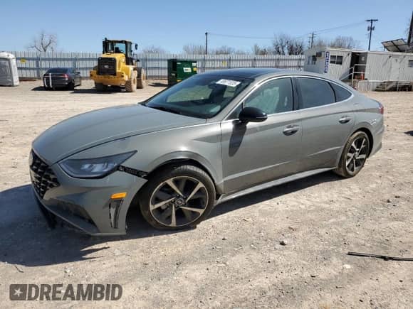 2022 Hyundai Sonata SEL Plus с VIN KMHL44J27NA225652, выставлен на аукционе Copart как лот 48671835 с пробегом 29 384 миль миль и Списание • Salvage title. История ставок и продаж доступна на DreamBid. Изображение 1.