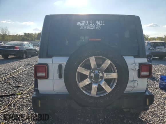 2021 Jeep Wrangler Unlimited Sport с VIN 1C4HJXKN9MW652250, выставлен на аукционе Copart как лот 81671115 с пробегом 68 743 миль миль и Списание • Salvage title. История ставок и продаж доступна на DreamBid. Изображение 6.