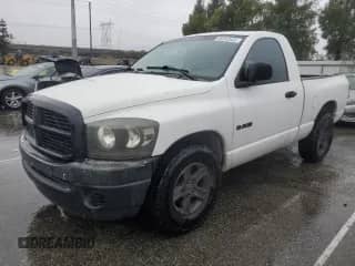 2008 Dodge 1500 SLT with VIN 1D7HA16N88J149132, listed as a Copart auction lot 45242635 with 208,406 mi miles and Salvage title. Bid and sale history available at DreamBid. Image 1.