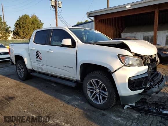 2021 Chevrolet Colorado 4WD Work Truck z VIN 1GCGTBEN8M1130503, wystawiony jako Copart lot #71482365 z przebiegiem 87 834 mil mil oraz Szkoda całkowita • Salvage title. Historia ofert i sprzedaży dostępna na DreamBid. Obrazek 4.