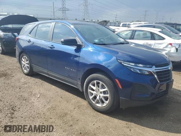 2022 Chevrolet Equinox LS z VIN 3GNAXHEV6NS242057, wystawiony jako Copart lot #63781315 z przebiegiem 38 501 mil mil oraz Szkoda całkowita • Salvage title. Historia ofert i sprzedaży dostępna na DreamBid. Obrazek 4.