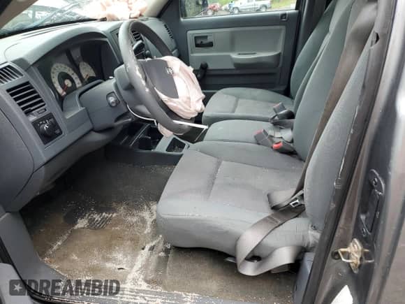 2005 Dodge Dakota ST with VIN 1D7HW22K85S315318, listed as a Copart auction lot 57071595 with 98,212 mi miles and Salvage title. Bid and sale history available at DreamBid. Image 7.