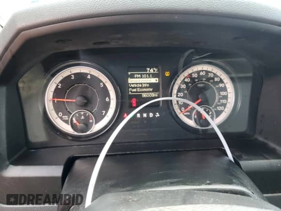 2018 Ram 1500 Express with VIN 1C6RR6FG5JS210840, listed as a Copart auction lot 77904694 with 96,009 mi miles and Salvage title. Bid and sale history available at DreamBid. Image 9.