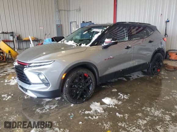 2023 Chevrolet Blazer LT с VIN 3GNKBJR49PS151282, выставлен на аукционе Copart как лот 81927014 с пробегом 24 773 миль миль и На запчасти • Non repairable. История ставок и продаж доступна на DreamBid. Изображение 1.