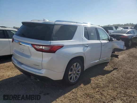 2020 Chevrolet Traverse Premier with VIN 1GNEVKKW8LJ302954, listed as a Copart auction lot 70498835 with Not provided miles and Salvage title. Bid and sale history available at DreamBid. Image 3.