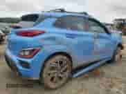2022 Hyundai Kona N Line with VIN KM8K33A35NU927890, listed as a Copart auction lot 65030895 with 37,040 mi miles and Salvage title. Bid and sale history available at DreamBid. Image 3.
