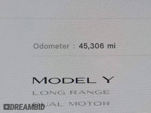 2022 Tesla Model Y Long Range z VIN 7SAYGDEE6NF317707, wystawiony jako IAAI lot #43186532 z przebiegiem 45 306 mil mil oraz . Historia ofert i sprzedaży dostępna na DreamBid. Obrazek 16.