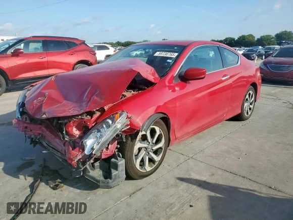 2016 Honda Accord LX-S z VIN 1HGCT1B36GA006702, wystawiony jako Copart lot #59730765 z przebiegiem 64 524 mil mil oraz Szkoda całkowita • Salvage title. Historia ofert i sprzedaży dostępna na DreamBid. Obrazek 1.