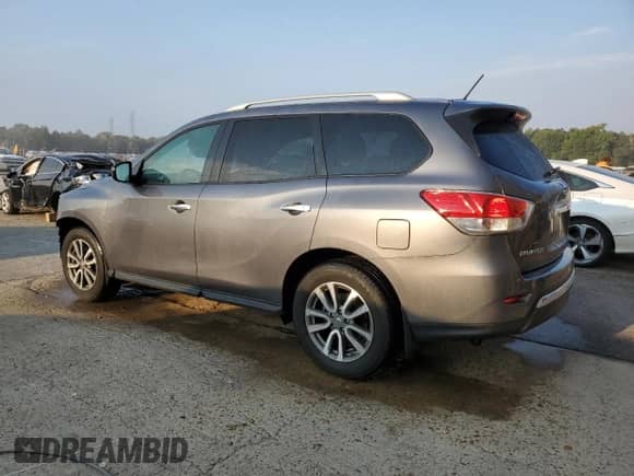 2016 Nissan Pathfinder S with VIN 5N1AR2MN4GC664026, listed as a Copart auction lot 81436225 with 89,690 mi miles and Salvage title. Bid and sale history available at DreamBid. Image 2.