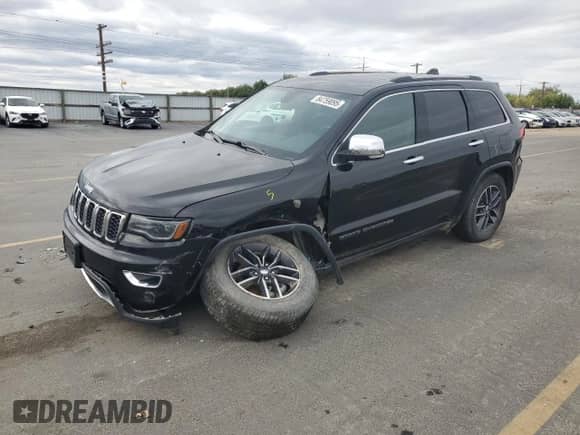 2017 Jeep Grand Cherokee Limited with VIN 1C4RJFBG9HC914162, listed as a Copart auction lot 84759095 with 85,456 mi miles and Salvage title. Bid and sale history available at DreamBid. Image 1.