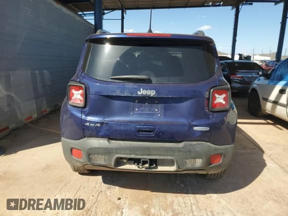 2018 Jeep Renegade Latitude with VIN ZACCJBBBXJPJ41168, listed as a Copart auction lot 84261535 with 149,942 mi miles and Salvage title. Bid and sale history available at DreamBid. Image 6.
