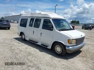 1996 Ford Econoline Cargo with VIN 1FDEE14H6THB63878, listed as a IAAI auction lot 42994749 with Not provided miles and . Bid and sale history available at DreamBid. Image 1.