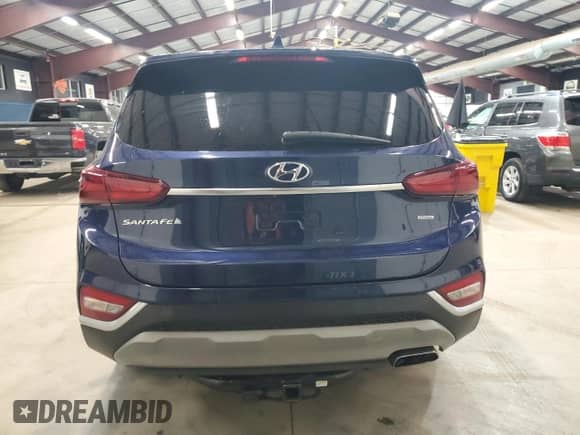 2019 Hyundai Santa Fe SEL with VIN 5NMS3CAD5KH009735, listed as a Copart auction lot 90856315 with 108,618 mi miles and Clean title. Bid and sale history available at DreamBid. Image 6.