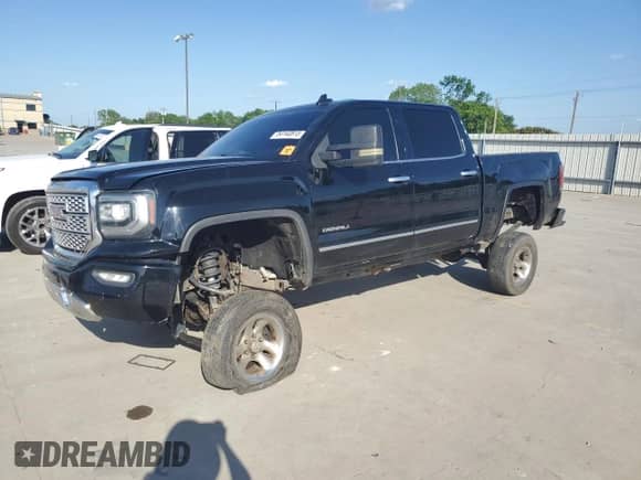 2016 GMC Sierra 1500 Denali z VIN 3GTU2PEJ1GG311206, wystawiony jako Copart lot #54143855 z przebiegiem 160 869 mil mil oraz Szkoda całkowita • Salvage title. Historia ofert i sprzedaży dostępna na DreamBid. Obrazek 1.