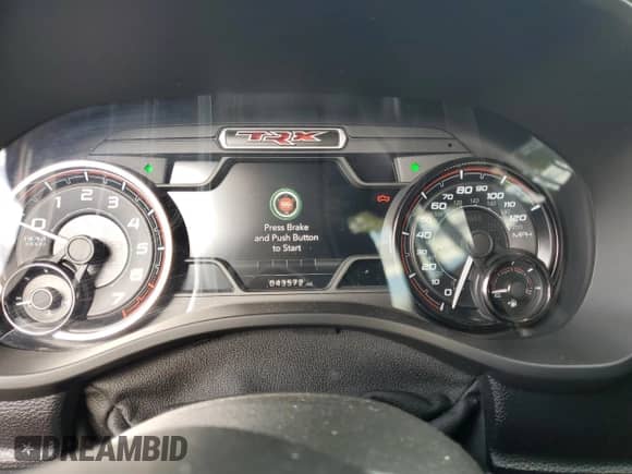 2022 Ram 1500 TRX with VIN 1C6SRFU98NN104294, listed as a Copart auction lot 80712705 with 43,572 mi miles and Salvage title. Bid and sale history available at DreamBid. Image 9.