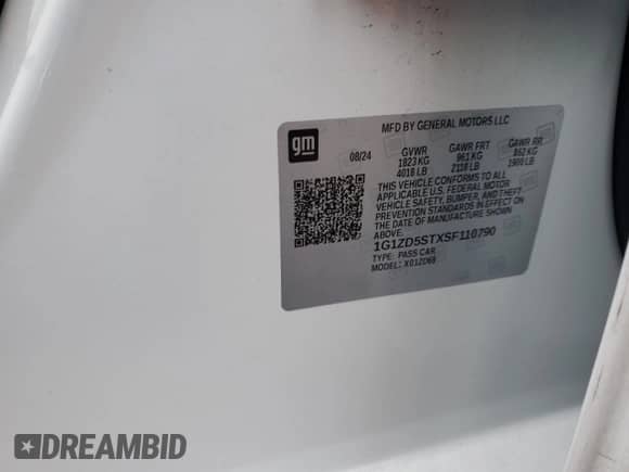 2025 Chevrolet Malibu LT с VIN 1G1ZD5STXSF110790, выставлен на аукционе Copart как лот 90421875 с пробегом 31 545 миль миль и Чистый • Clean title. История ставок и продаж доступна на DreamBid. Изображение 13.