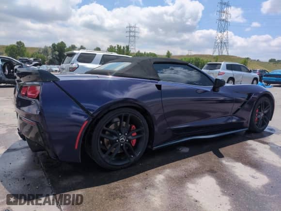 2014 Chevrolet Corvette Z51 3LT with VIN 1G1YM3D79E5122147, listed as a Copart auction lot 62949545 with 94,123 mi miles and Salvage title. Bid and sale history available at DreamBid. Image 3.