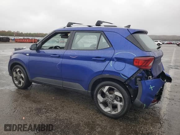 2022 Hyundai Venue SEL with VIN KMHRC8A38NU154456, listed as a Copart auction lot 90850355 with 26,223 mi miles and Salvage title. Bid and sale history available at DreamBid. Image 2.