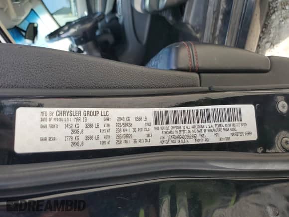 2013 Dodge Durango SXT with VIN 1C4RDHAG4DC662092, listed as a Copart auction lot 71425135 with 169,603 mi miles and Salvage title. Bid and sale history available at DreamBid. Image 14.