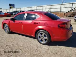 2014 Dodge Avenger SXT with VIN 1C3CDZCB4EN128128, listed as a Copart auction lot 82350235 with 119,469 mi miles and Salvage title. Bid and sale history available at DreamBid. Image 2.