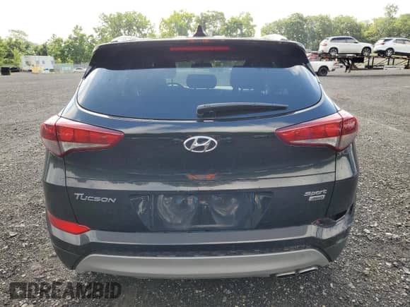 2018 Hyundai Tucson Sport with VIN KM8J3CAL8JU753920, listed as a Copart auction lot 63495145 with 71,967 mi miles and Non repairable. Bid and sale history available at DreamBid. Image 6.