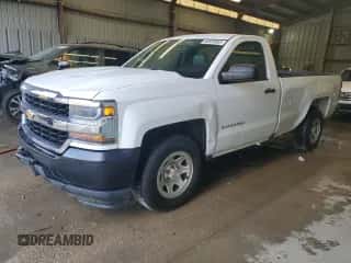 2018 Chevrolet Silverado 1500 Work Truck z VIN 1GCNCNEH0JZ257911, wystawiony jako Copart lot #86826555 z przebiegiem 179 192 mil mil oraz Czysty tytuł • Clean title. Historia ofert i sprzedaży dostępna na DreamBid. Obrazek 1.