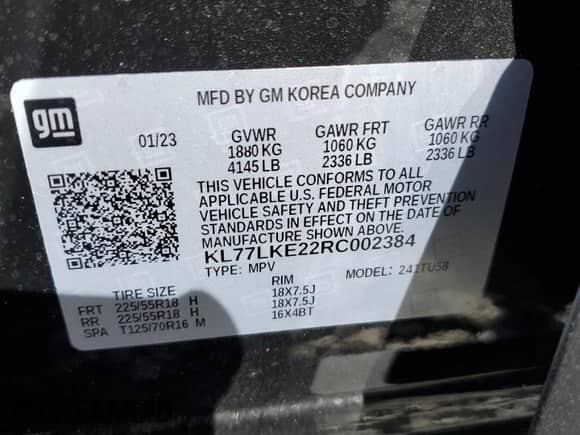 2024 Chevrolet Trax ACTIV с VIN KL77LKE22RC002384, выставлен на аукционе Copart как лот 82557165 с пробегом 13 947 миль миль и Списание • Salvage title. История ставок и продаж доступна на DreamBid. Изображение 13.