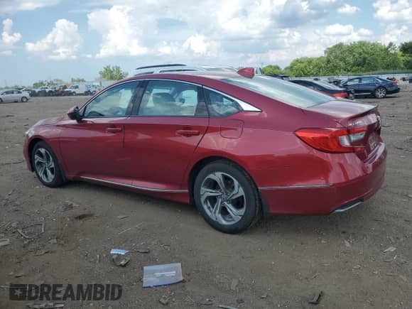 2018 Honda Accord EX-L with VIN 1HGCV1F6XJA196820, listed as a Copart auction lot 62221035 with 80,202 mi miles and Salvage title. Bid and sale history available at DreamBid. Image 2.