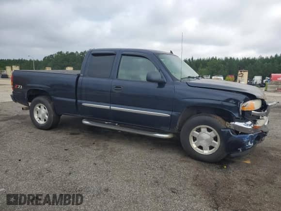 2006 GMC Sierra 1500 SLT with VIN 1GTEK19B76Z260359, listed as a Copart auction lot 63635035 with 253,288 mi miles and Salvage title. Bid and sale history available at DreamBid. Image 4.