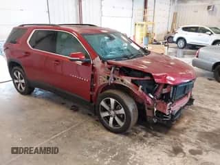 2023 Chevrolet Traverse LT with VIN 1GNEVHKW9PJ328312, listed as a IAAI auction lot 43022557 with 21,740 mi miles and . Bid and sale history available at DreamBid. Image 1.