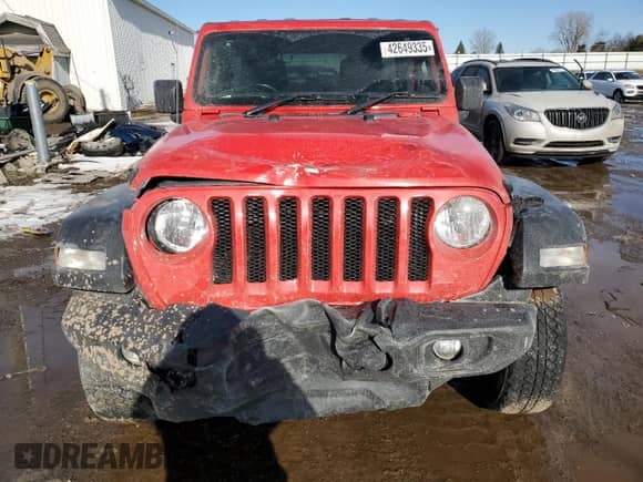 2021 Jeep Wrangler Unlimited Sport with VIN 1C4HJXKN2MW640909, listed as a Copart auction lot 42649335 with Not provided miles and Clean title. Bid and sale history available at DreamBid. Image 5.