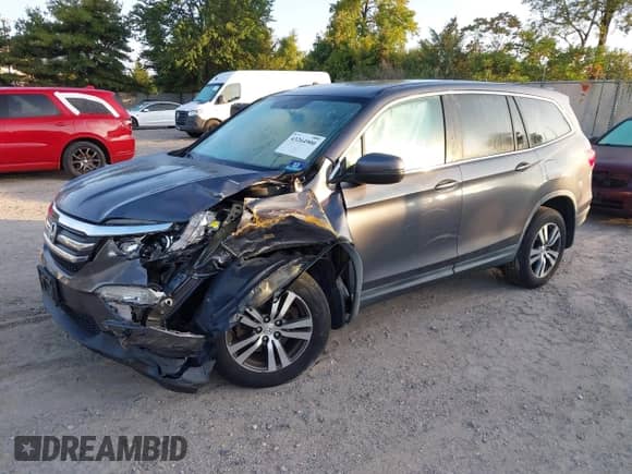 2016 Honda Pilot EX-L z VIN 5FNYF6H5XGB017033, wystawiony jako IAAI lot #43264900 z przebiegiem 143 720 mil mil oraz . Historia ofert i sprzedaży dostępna na DreamBid. Obrazek 2.