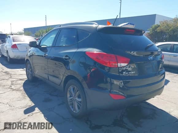2014 Hyundai Tucson Limited with VIN KM8JU3AG5EU801900, listed as a IAAI auction lot 43481583 with 135,174 mi miles and . Bid and sale history available at DreamBid. Image 3.