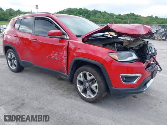 2018 Jeep Compass Limited z VIN 3C4NJCCB7JT406864, wystawiony jako IAAI lot #42209473 z przebiegiem 135 093 mil mil oraz . Historia ofert i sprzedaży dostępna na DreamBid. Obrazek 1.