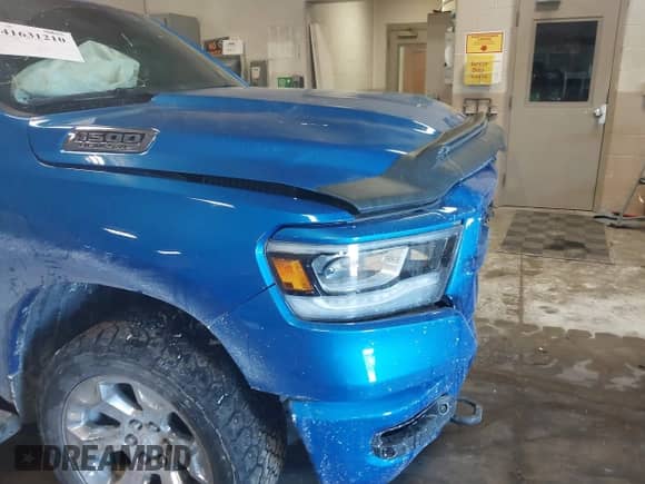2021 Ram 1500 Big Horn with VIN 1C6SRFMT7MN516975, listed as a IAAI auction lot 41631210 with 59,214 mi miles and . Bid and sale history available at DreamBid. Image 19.