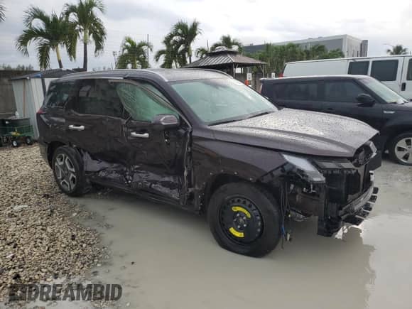 2024 Hyundai Palisade Calligraphy with VIN KM8R74GE3RU688654, listed as a Copart auction lot 71906025 with 30,202 mi miles and Salvage title. Bid and sale history available at DreamBid. Image 4.