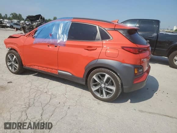 2019 Hyundai Kona Limited с VIN KM8K33A52KU374029, выставлен на аукционе Copart как лот 68173085 с пробегом 15 438 миль миль и Списание • Salvage title. История ставок и продаж доступна на DreamBid. Изображение 2.