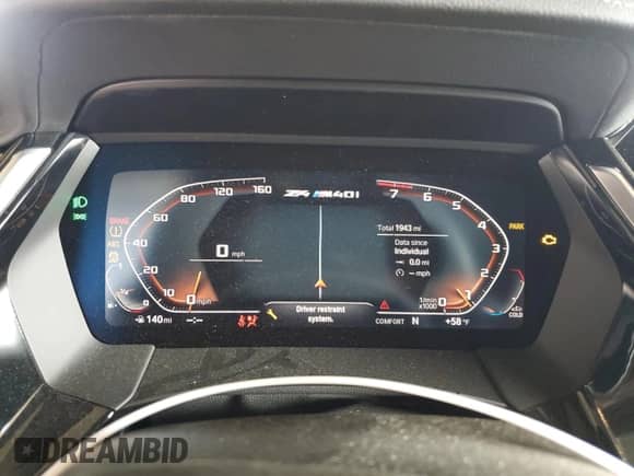 2025 BMW Z4 sDriveM40i z VIN WBAHF9C05SWY43531, wystawiony jako Copart lot #46370325 z przebiegiem 1 943 mil mil oraz Szkoda całkowita • Salvage title. Historia ofert i sprzedaży dostępna na DreamBid. Obrazek 9.