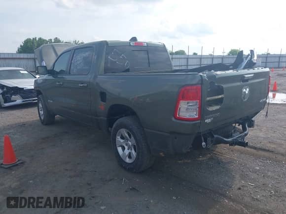 2020 Ram 1500 Big Horn with VIN 1C6RRFFG5LN288617, listed as a IAAI auction lot 39348771 with 60,776 mi miles and . Bid and sale history available at DreamBid. Image 3.