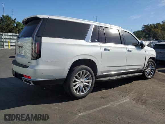 2021 Cadillac Escalade ESV Premium Luxury с VIN 1GYS3KKL3MR443385, выставлен на аукционе Copart как лот 50169975 с пробегом 127 348 миль миль и Списание • Salvage title. История ставок и продаж доступна на DreamBid. Изображение 3.