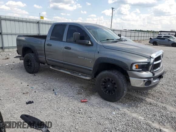 2005 Dodge 2500 SLT with VIN 3D7KS28C15G842724, listed as a Copart auction lot 80251885 with 202,621 mi miles and Salvage title. Bid and sale history available at DreamBid. Image 4.