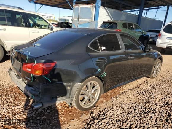 2006 Lexus IS 350 с VIN JTHBE262465008627, выставлен на аукционе Copart как лот 86728345 с пробегом 174 734 миль миль и Списание • Salvage title. История ставок и продаж доступна на DreamBid. Изображение 3.