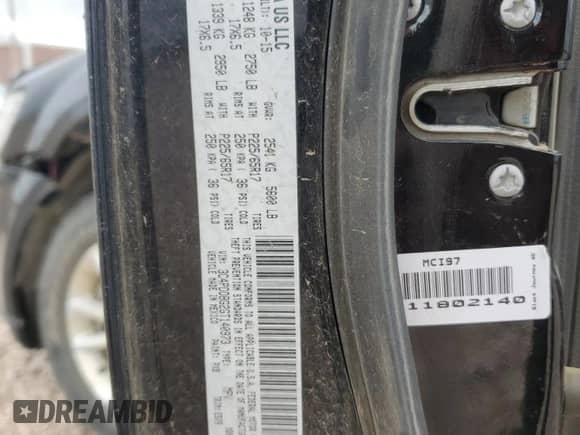 2016 Dodge Journey SXT with VIN 3C4PDDBG2GT140973, listed as a Copart auction lot 70449685 with 220,703 mi miles and Salvage title. Bid and sale history available at DreamBid. Image 13.