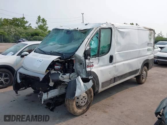 2019 Ram ProMaster Cargo with VIN 3C6TRVAG4KE525642, listed as a IAAI auction lot 42371663 with Not provided miles and . Bid and sale history available at DreamBid. Image 6.
