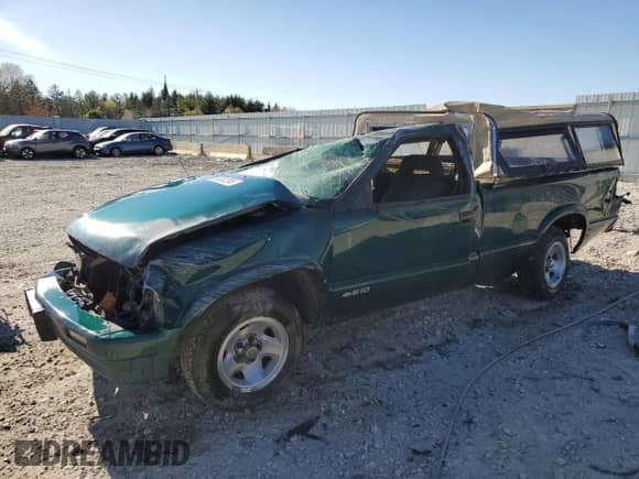 1997 Chevrolet S-10 LS с VIN 1GCCS1440VK106986, выставлен на аукционе Copart как лот 55824295 с пробегом 96 545 миль миль и На запчасти • Non repairable. История ставок и продаж доступна на DreamBid. Изображение 1.