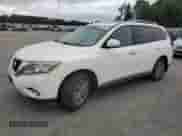 2014 Nissan Pathfinder SL with VIN 5N1AR2MM8EC601158, listed as a Copart auction lot 80143885 with 196,188 mi miles and Salvage title. Bid and sale history available at DreamBid. Image 1.