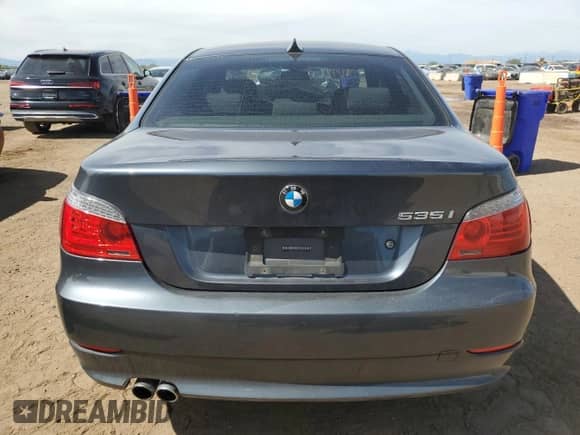 2009 BMW 5 Series 535i xDrive with VIN WBANV93539C132567, listed as a Copart auction lot 81123035 with 131,235 mi miles and Salvage title. Bid and sale history available at DreamBid. Image 6.