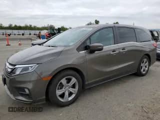 2018 Honda Odyssey EX with VIN 5FNRL6H56JB014859, listed as a Copart auction lot 82400895 with 110,469 mi miles and Clean title. Bid and sale history available at DreamBid. Image 1.