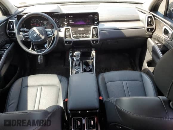 2021 Kia Sorento SX Prestige X-Line with VIN 5XYRKDLF9MG056303, listed as a Copart auction lot 63052145 with 44,045 mi miles and Salvage title. Bid and sale history available at DreamBid. Image 8.