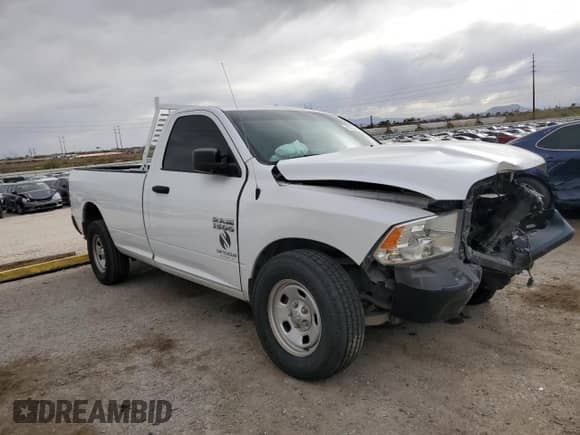 2018 Ram 1500 Tradesman with VIN 3C6JR6DG8JG151578, listed as a Copart auction lot 48888445 with 93,717 mi miles and Salvage title. Bid and sale history available at DreamBid. Image 4.